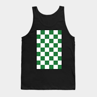 Checkered Green Tank Top